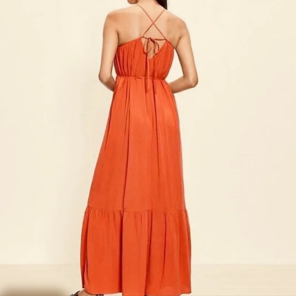 LOFT Terracotta Sleeveless Maxi-Dress - Picture 2 of 12
